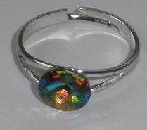Prstýnek Swarovski Rivoli Vitrail Medium rhodiovaný (SwPr8_44)