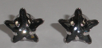 Náušnice Swarovski Hvězdička Silver Night rhodiované (SwHv_51)