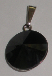 Přívěsek Swarovski Rivoli Jet rhodiovaný (Přív1R_14_53)