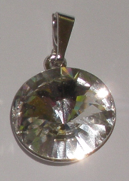 Přívěsek Swarovski Rivoli Crystal rhodiovaný (Přív1R_14_1)