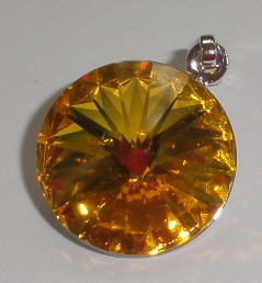 Přívěsek Swarovski Rivoli Sunflower rhodiovaný (Přív1R_14_10)