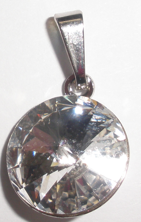Přívěsek Swarovski Rivoli Crystal rhodiovaný (Přív1R_12_1)