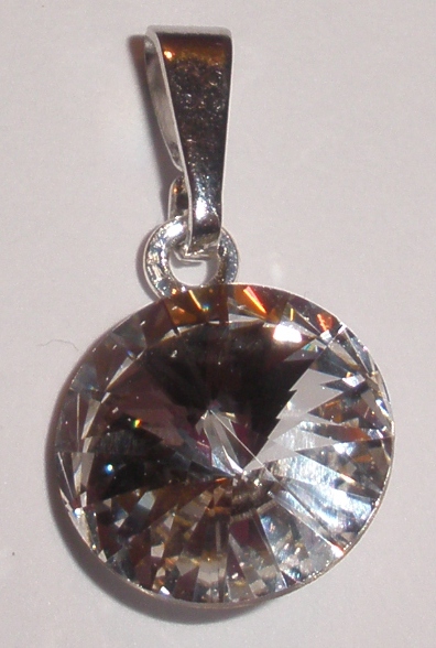 Přívěsek Swarovski Rivoli Crystal rhodiovaný (Přív1R_10_1)