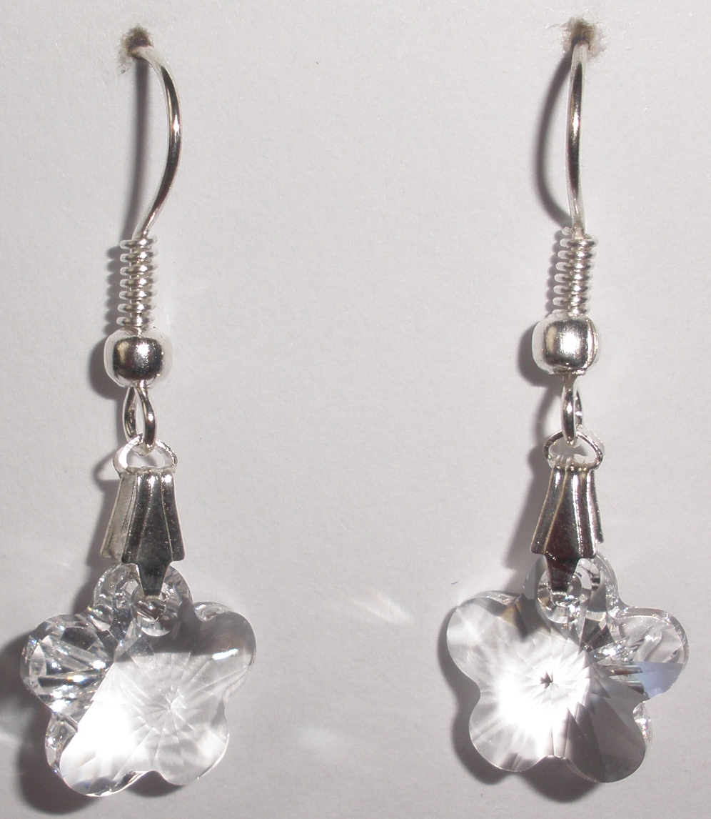 Náušnice Swarovski Kytičky Crystal (SwNKy_1)