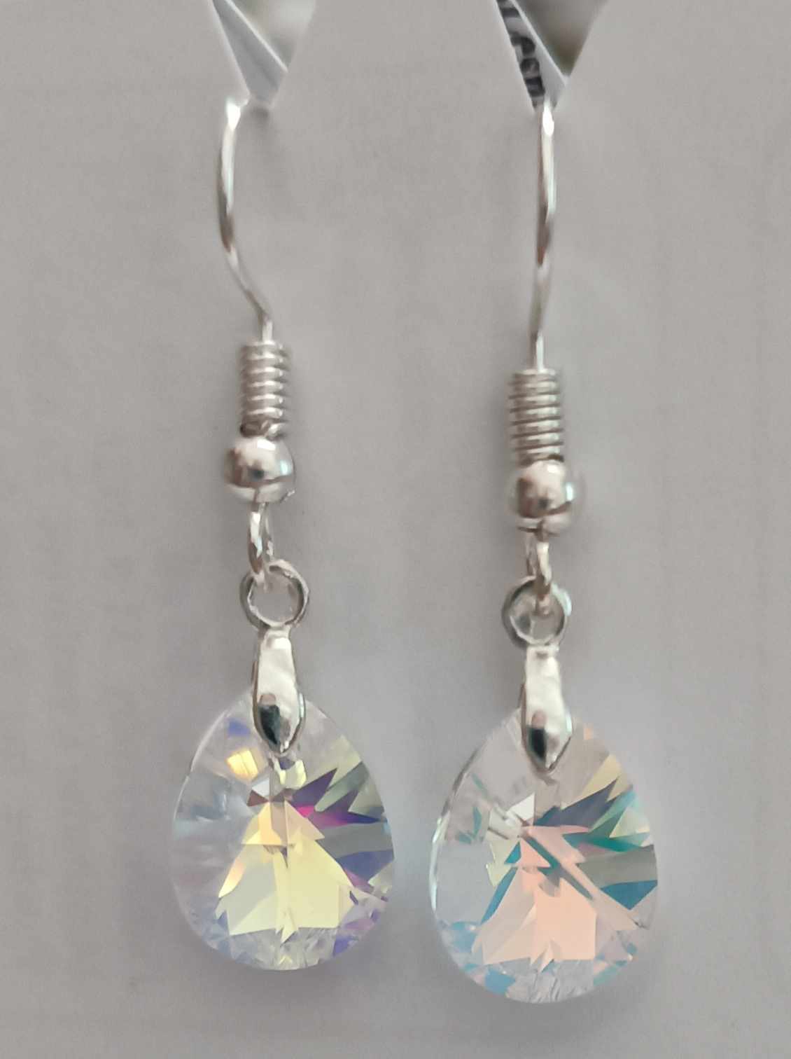 Náušnice Swarovski Mini Hrušky Crystal AB (SwNHr_1)