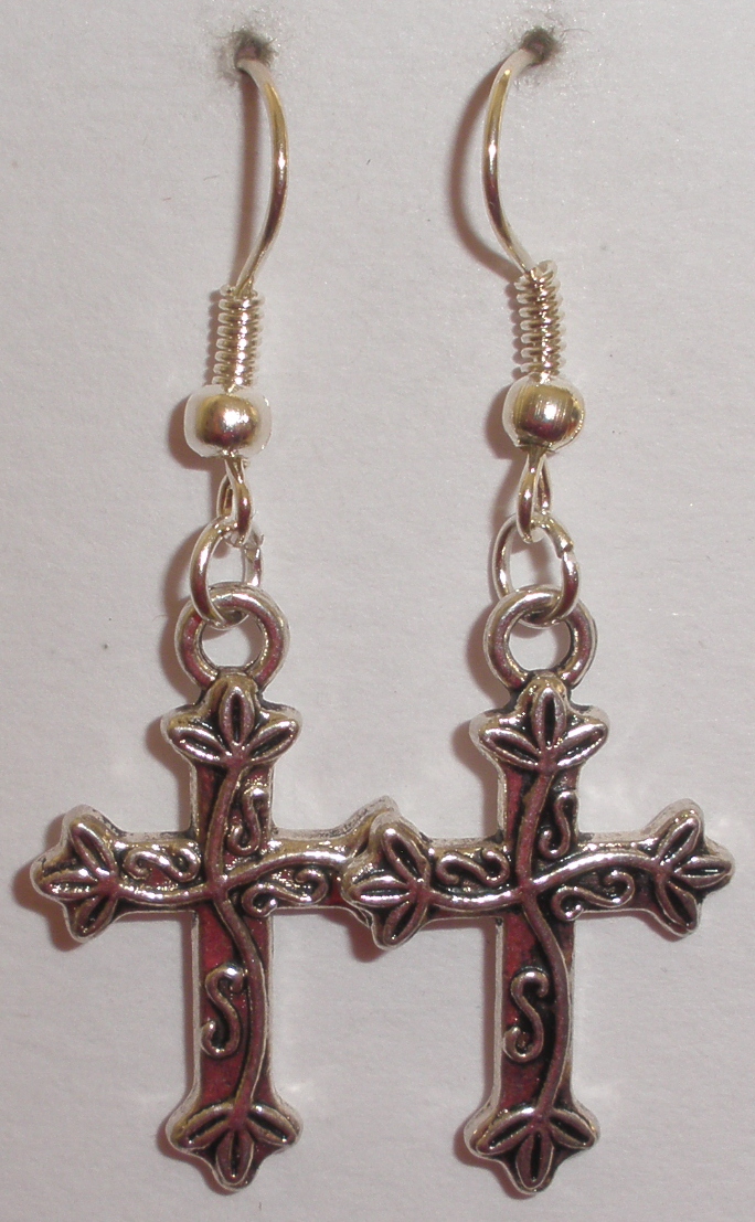 Náušnice křížky (CKN231)