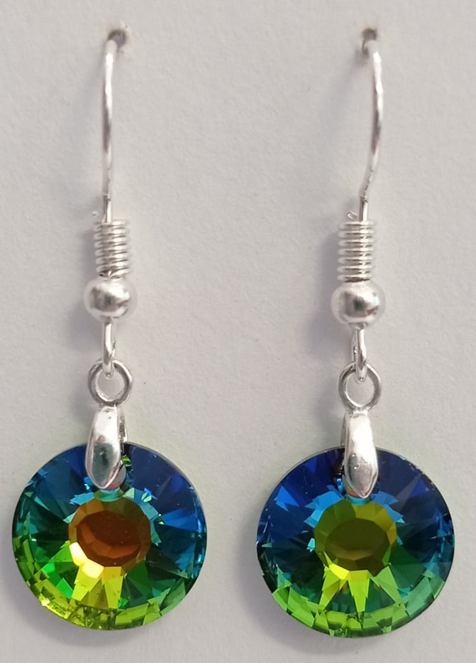 Náušnice Swarovski Sluníčka Vitrail Medium (SwNSlu_3)