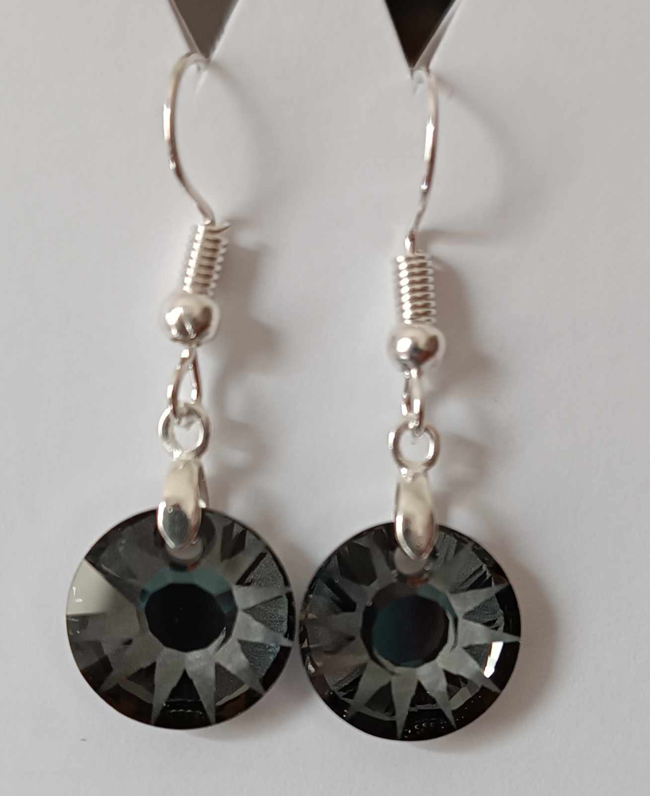 Náušnice Swarovski Sluníčka Silver Night AB (SwNSlu_4)
