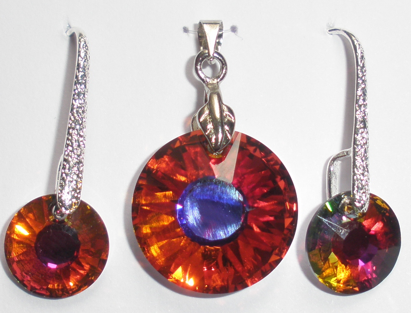 Sada Swarovski Sun Volcano AB s bižuterními komponenty (SwSu_5)