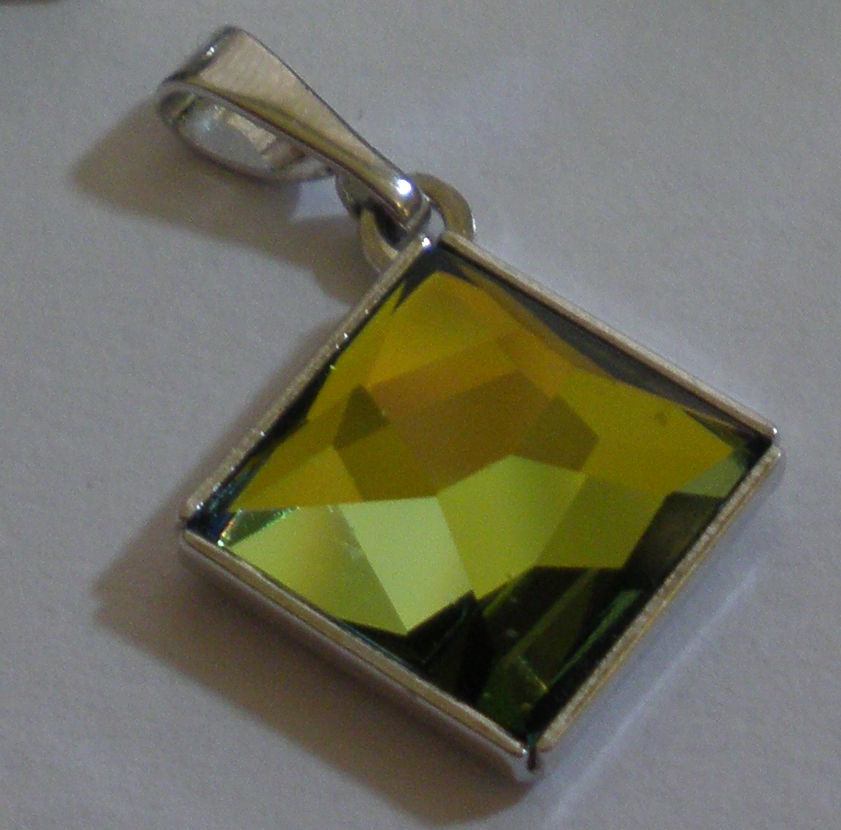 Přívěsek Swarovski Asymmetric Square Sahara (PřívAS_82)