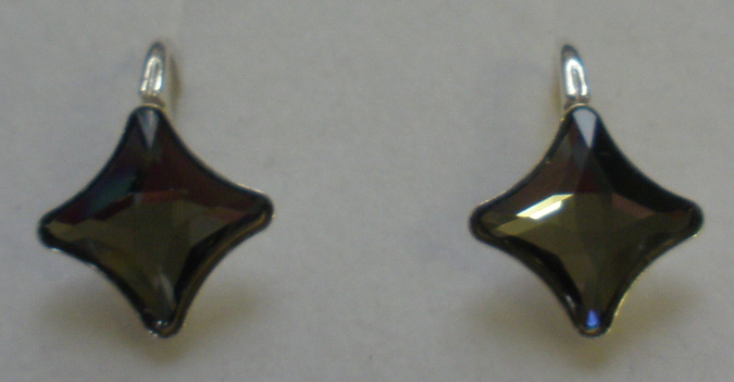 Náušnice Swarovski Starlet Silver Night stříbrné (Ag925) (StarN_51)