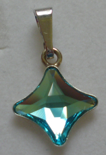 Přívěsek Swarovski Starlet Light Turquoise stříbrný (Ag925) (StarPr_40)