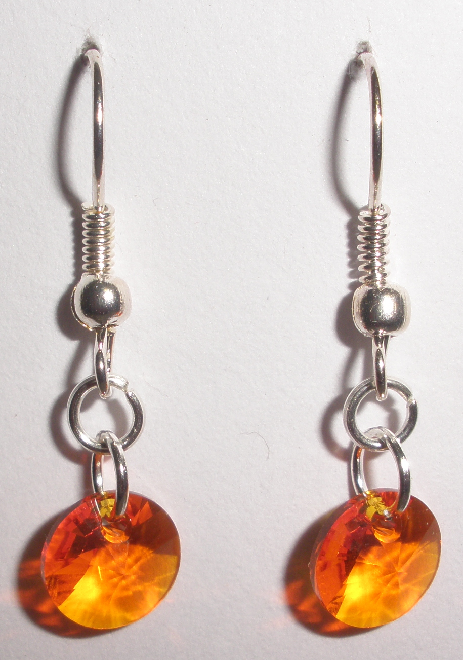 Náušnice Swarovski Xilion Tangerine (SwNXi_2)
