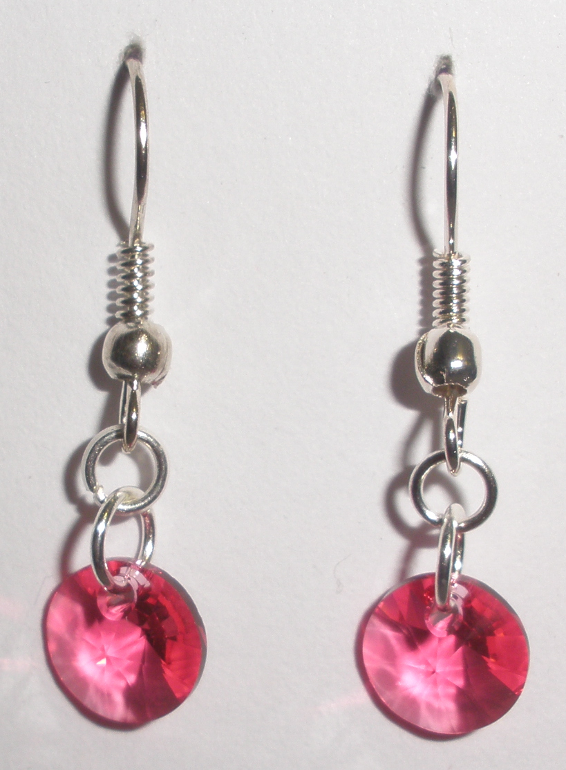 Náušnice Swarovski Xilion Indian Pink (SwNXi_6)