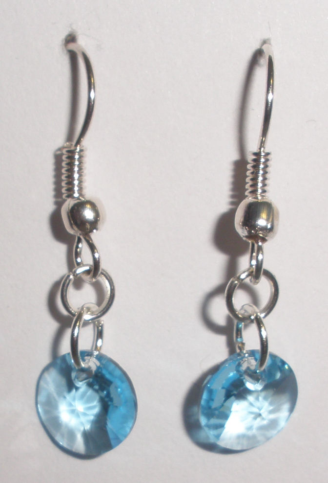 Náušnice Swarovski Xilion Aquamarine (SwNXi_9)