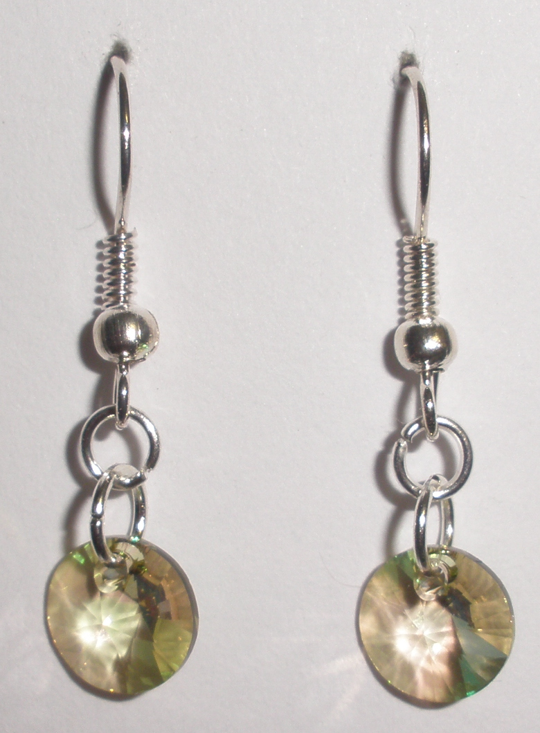 Náušnice Swarovski Xilion Luminous Green (SwNXi_15)