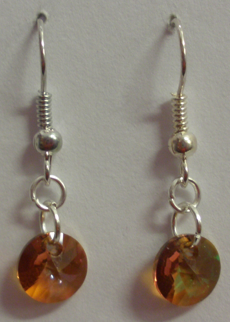 Náušnice Swarovski Xilion Copper (SwNXi_19)